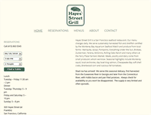 Tablet Screenshot of hayesstreetgrill.com